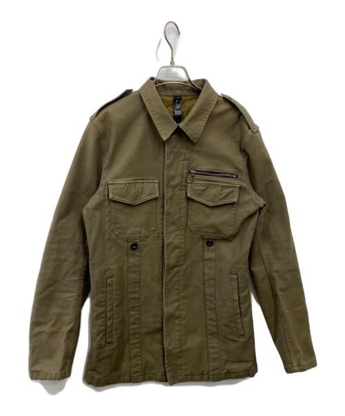 wjk（ダブルジェイケー）wjk (ダブルジェイケー) ミリタリーワークジャケット カーキ サイズ:Lの古着・服飾アイテム