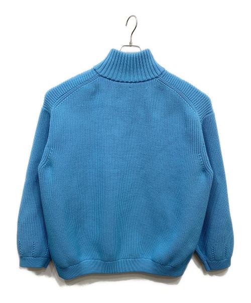 Lui's（ルイス）Lui's (ルイス) ドライバーズニットブルゾン ブルー サイズ:FREEの古着・服飾アイテム