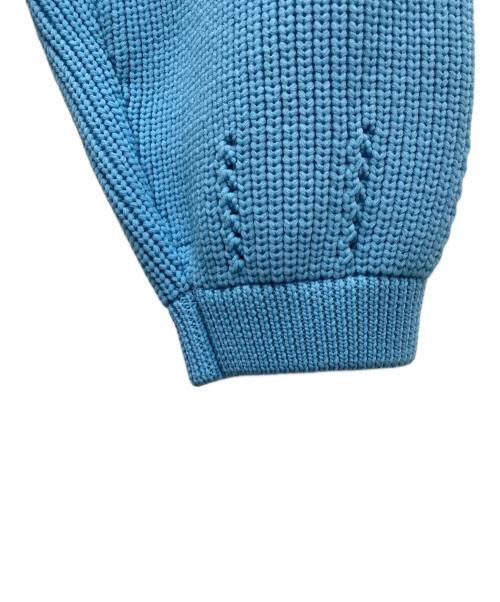 Lui's（ルイス）Lui's (ルイス) ドライバーズニットブルゾン ブルー サイズ:FREEの古着・服飾アイテム