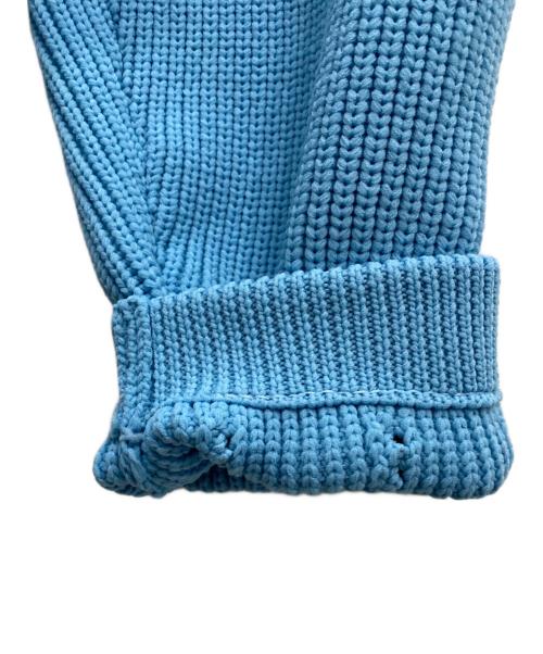 Lui's（ルイス）Lui's (ルイス) ドライバーズニットブルゾン ブルー サイズ:FREEの古着・服飾アイテム