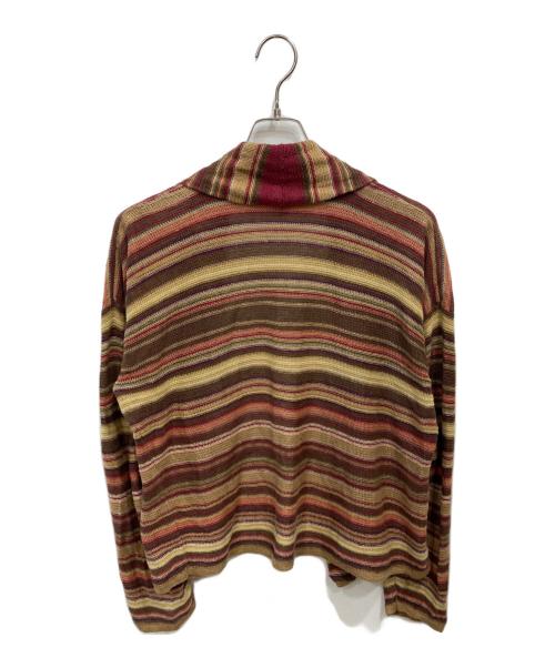 RALPH LAUREN（ラルフローレン）RALPH LAUREN (ラルフローレン) ショールカラーニットカーディガン ブラウン サイズ:Lの古着・服飾アイテム