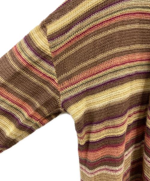 RALPH LAUREN（ラルフローレン）RALPH LAUREN (ラルフローレン) ショールカラーニットカーディガン ブラウン サイズ:Lの古着・服飾アイテム