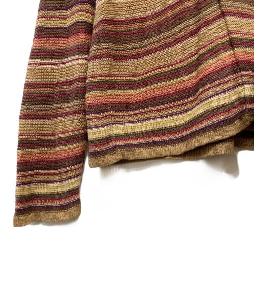 RALPH LAUREN（ラルフローレン）RALPH LAUREN (ラルフローレン) ショールカラーニットカーディガン ブラウン サイズ:Lの古着・服飾アイテム