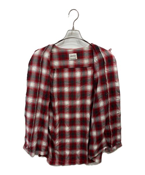 TOWN CRAFT（タウンクラフト）TOWN CRAFT (タウンクラフト) 50-60’s オンブレチェックシャツ レッド×ブラック サイズ:Sの古着・服飾アイテム