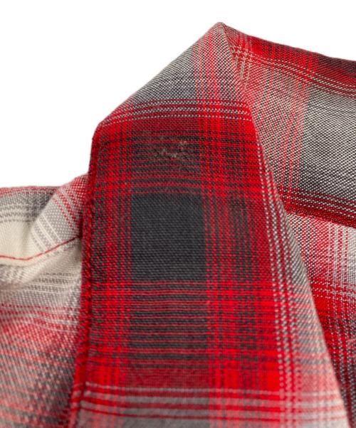 TOWN CRAFT（タウンクラフト）TOWN CRAFT (タウンクラフト) 50-60’s オンブレチェックシャツ レッド×ブラック サイズ:Sの古着・服飾アイテム