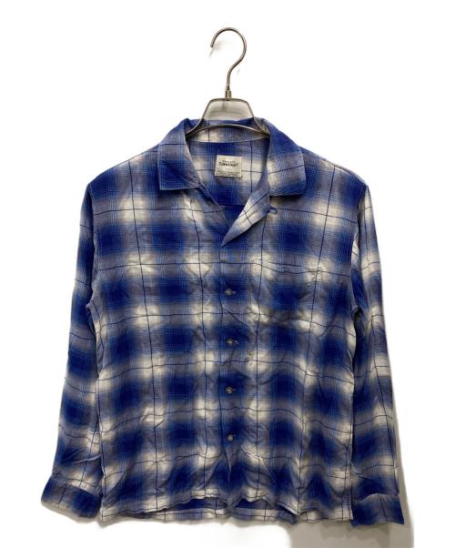 TOWN CRAFT（タウンクラフト）TOWN CRAFT (タウンクラフト) 50-60’s オンブレチェックシャツ ブルー×ホワイト サイズ:Sの古着・服飾アイテム