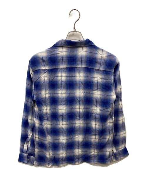 TOWN CRAFT（タウンクラフト）TOWN CRAFT (タウンクラフト) 50-60’s オンブレチェックシャツ ブルー×ホワイト サイズ:Sの古着・服飾アイテム