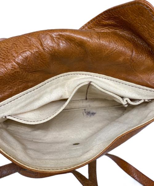 genten（ゲンテン）genten (ゲンテン) レザーショルダーバッグ ブラウンの古着・服飾アイテム