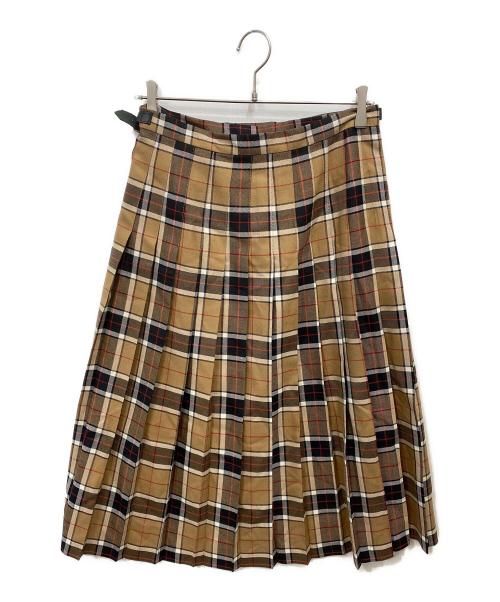 O'NEILL（オニール）O'NEILL (オニール) チェック柄ラップスカート ブラウン サイズ:38の古着・服飾アイテム