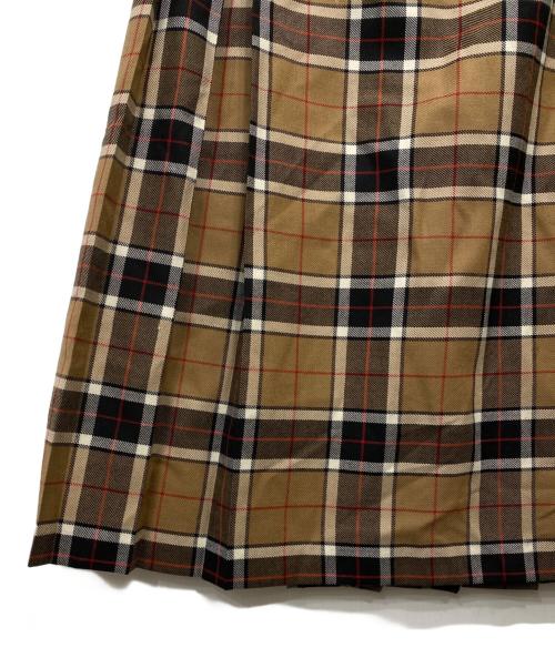 O'NEILL（オニール）O'NEILL (オニール) チェック柄ラップスカート ブラウン サイズ:38の古着・服飾アイテム