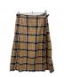 O'NEILL（オニール）の古着「チェック柄ラップスカート」｜ブラウン