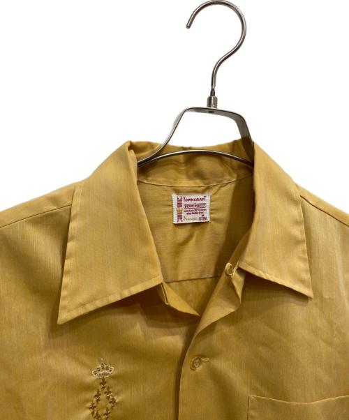 TOWN CRAFT（タウンクラフト）TOWN CRAFT (タウンクラフト) 70's 半袖シャツ イエロー サイズ:Mの古着・服飾アイテム