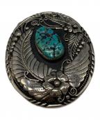 インディアンジュエリーインディアンジュエリー）の古着「ナバホ族ベルトバックル」｜シルバー