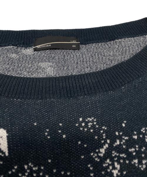 LAD MUSICIAN（ラッドミュージシャン）LAD MUSICIAN (ラッドミュージシャン) CREW NECK PULLOVER ブラック サイズ:44の古着・服飾アイテム