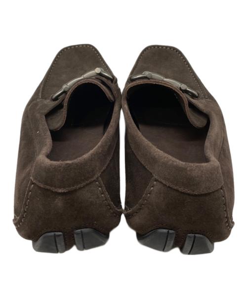 Salvatore Ferragamo（サルヴァトーレ フェラガモ）Salvatore Ferragamo (サルヴァトーレ フェラガモ) スウェードビットローファー ブラウン サイズ:9の古着・服飾アイテム