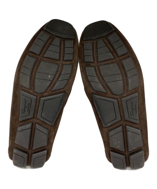 Salvatore Ferragamo（サルヴァトーレ フェラガモ）Salvatore Ferragamo (サルヴァトーレ フェラガモ) スウェードビットローファー ブラウン サイズ:9の古着・服飾アイテム