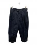 CAHLUMNカウラム）の古着「TC Twill 1 Tuck Pants」｜ネイビー