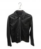 black by VANQUISHブラック バイ バンキッシュ）の古着「レザージャケット」｜ブラック