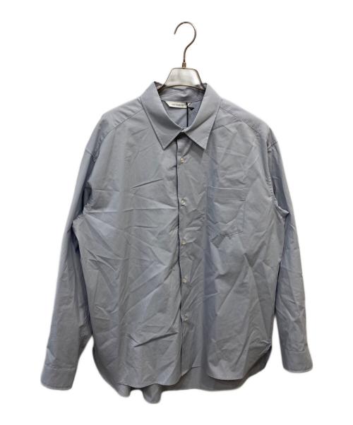 VICTIM&CO.（ヴィクティム）VICTIM&CO. (ヴィクティム) ビッグシルエットタイプライターシャツ ブルー サイズ:Mの古着・服飾アイテム