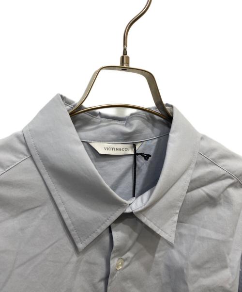 VICTIM&CO.（ヴィクティム）VICTIM&CO. (ヴィクティム) ビッグシルエットタイプライターシャツ ブルー サイズ:Mの古着・服飾アイテム