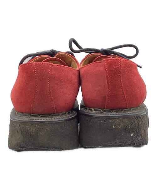 GEORGE COX（ジョージコックス）GEORGE COX (ジョージコックス) ラバーソールスウェードシューズ レッド サイズ:UK6の古着・服飾アイテム