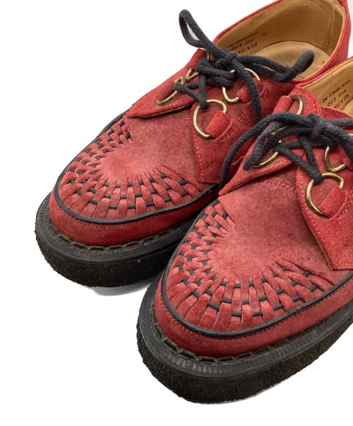 GEORGE COX（ジョージコックス）GEORGE COX (ジョージコックス) ラバーソールスウェードシューズ レッド サイズ:UK6の古着・服飾アイテム