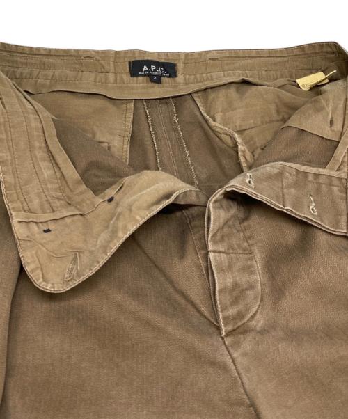 A.P.C.（アーペーセー）A.P.C. (アーペーセー) ヘリンボーンツイルカーゴパンツ ブラウン サイズ:2の古着・服飾アイテム