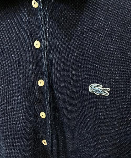 LACOSTE（ラコステ）LACOSTE (ラコステ) ドルマンスリーブ鹿の子地ドレス ネイビー サイズ:40の古着・服飾アイテム