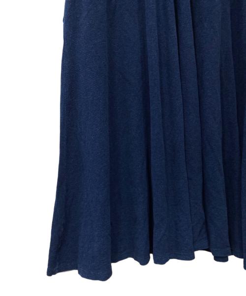 LACOSTE（ラコステ）LACOSTE (ラコステ) ドルマンスリーブ鹿の子地ドレス ネイビー サイズ:40の古着・服飾アイテム