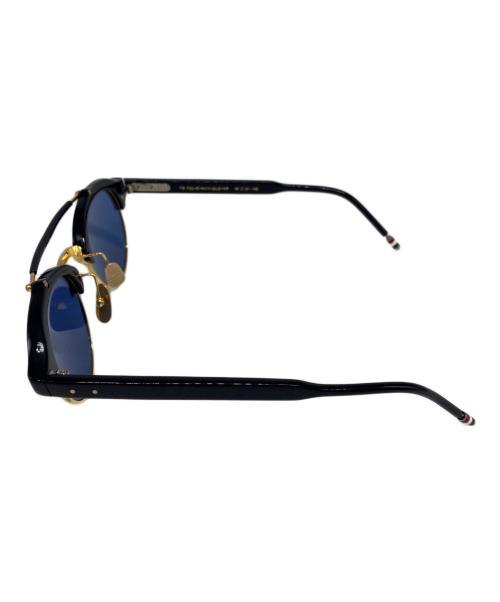 Thom Browne（トムブラウン）Thom Browne (トムブラウン) ダブル ブリッジ ブロー サングラス ネイビー サイズ:49□21-145の古着・服飾アイテム
