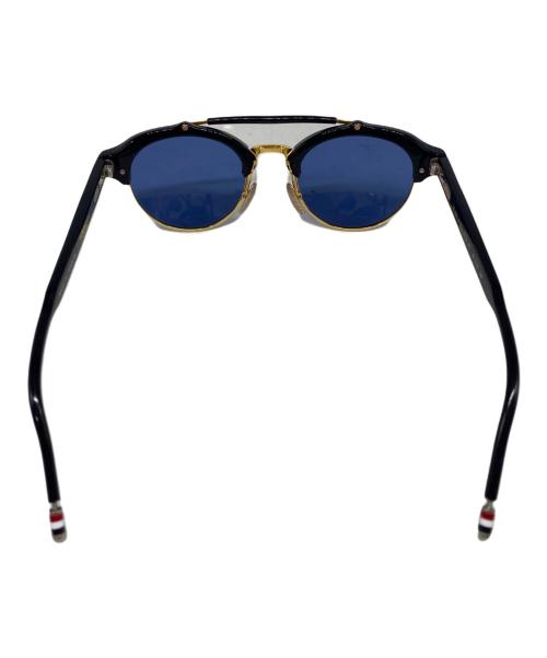 Thom Browne（トムブラウン）Thom Browne (トムブラウン) ダブル ブリッジ ブロー サングラス ネイビー サイズ:49□21-145の古着・服飾アイテム