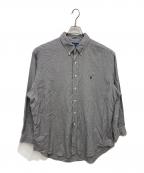 RALPH LAURENラルフローレン）の古着「ボタンダウンシャツ」｜ブラック