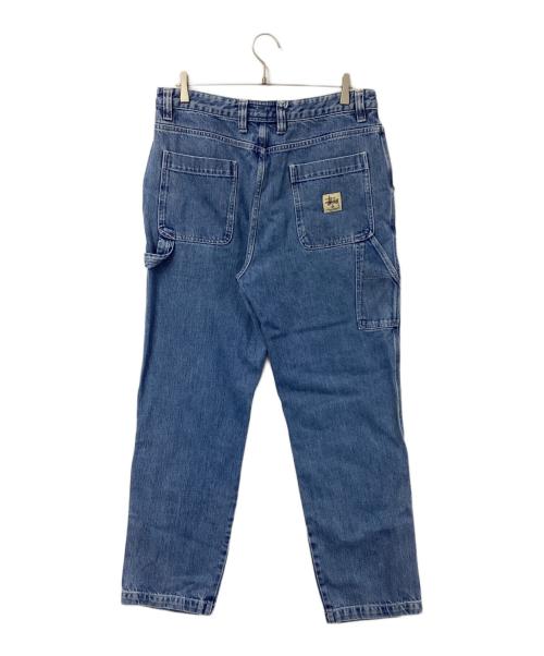 stussy（ステューシー）stussy (ステューシー) ダブルニーペインターデニムパンツ インディゴ サイズ:34の古着・服飾アイテム