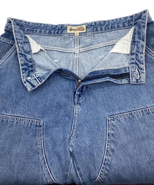 stussy（ステューシー）stussy (ステューシー) ダブルニーペインターデニムパンツ インディゴ サイズ:34の古着・服飾アイテム