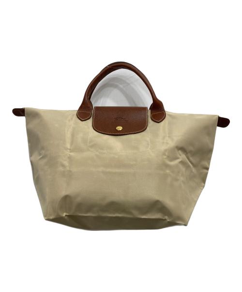 LONGCHAMP（ロンシャン）LONGCHAMP (ロンシャン) 舟形トートバッグ ベージュ サイズ:-の古着・服飾アイテム