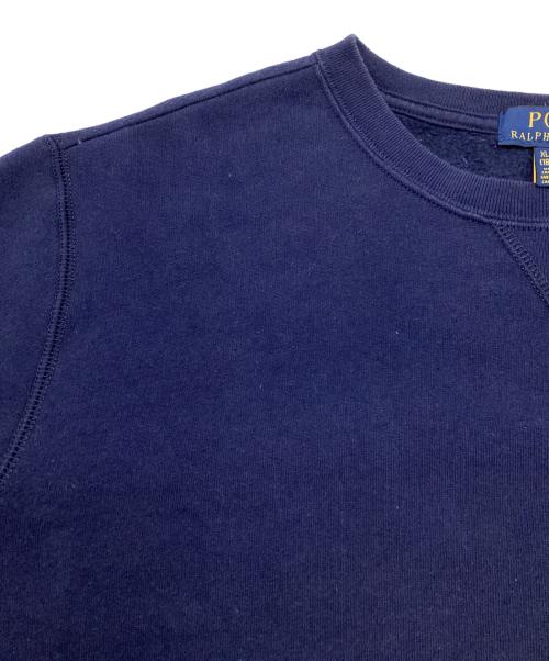 POLO RALPH LAUREN（ポロ・ラルフローレン）POLO RALPH LAUREN (ポロ・ラルフローレン) ポニー刺繍クルーネックスウェット ネイビー サイズ:XLの古着・服飾アイテム
