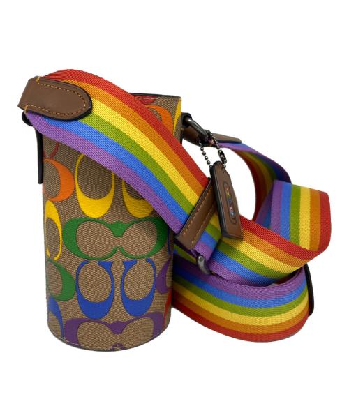 COACH（コーチ）COACH (コーチ) ウォーターボトルクロスボディバッグ ブラウンの古着・服飾アイテム