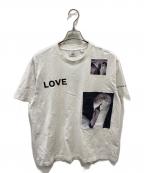 BURBERRYバーバリー）の古着「LOVE プリントTシャツ」｜ホワイト