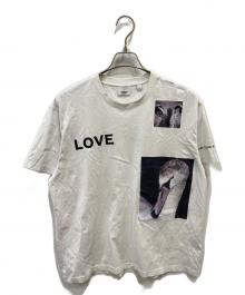 BURBERRY（バーバリー）の古着「LOVE プリントTシャツ」｜ホワイト