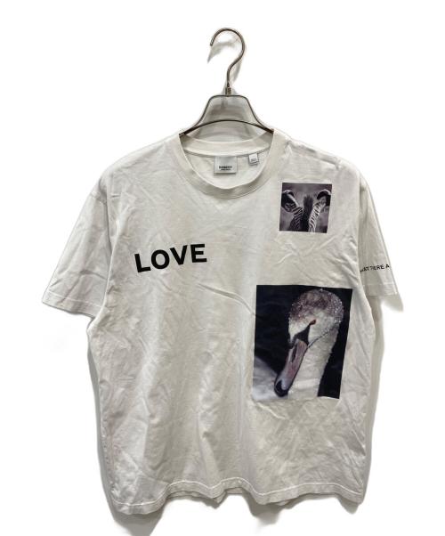 BURBERRY（バーバリー）BURBERRY (バーバリー) LOVE プリントTシャツ ホワイト サイズ:Sの古着・服飾アイテム