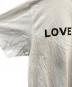 中古・古着 BURBERRY (バーバリー) LOVE プリントTシャツ ホワイト サイズ:S：12000円
