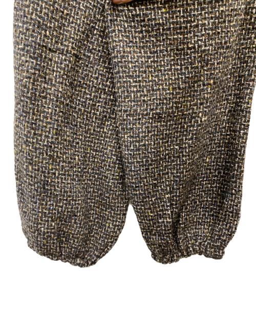 Y's（ワイズ）Y's (ワイズ) ツイードワイドパンツ ブラウン サイズ:2の古着・服飾アイテム