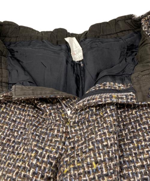 Y's（ワイズ）Y's (ワイズ) ツイードワイドパンツ ブラウン サイズ:2の古着・服飾アイテム