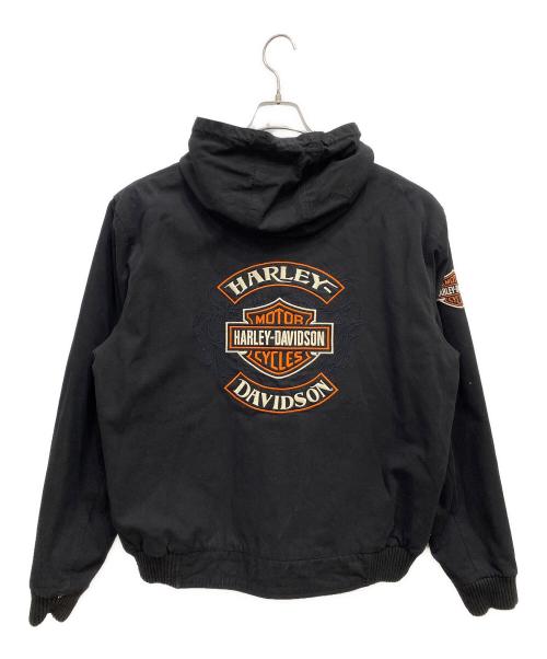 HARLEY-DAVIDSON（ハーレーダビッドソン）HARLEY-DAVIDSON (ハーレーダビッドソン) リバーシブルフーデッドジャケット ブラック サイズ:Lの古着・服飾アイテム
