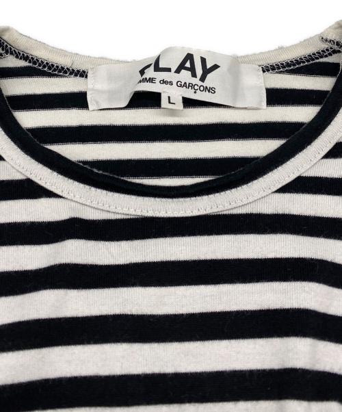 PLAY COMME des GARCONS（プレイコムデギャルソン）PLAY COMME des GARCONS (プレイコムデギャルソン) ロングスリーブボーダーカットソー ブラック サイズ:Lの古着・服飾アイテム