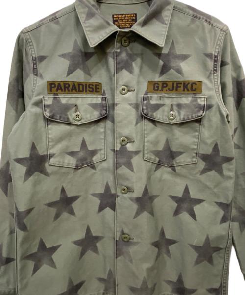 WACKO MARIA（ワコマリア）WACKO MARIA (ワコマリア) スター ミリタリーシャツ グリーン サイズ:Mの古着・服飾アイテム