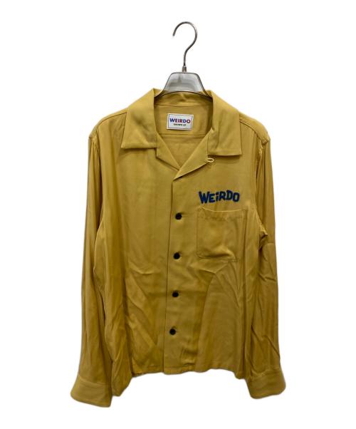 WEIRDO（ウィアード）WEIRDO (ウィアード) 開襟シャツ イエロー サイズ:Sの古着・服飾アイテム