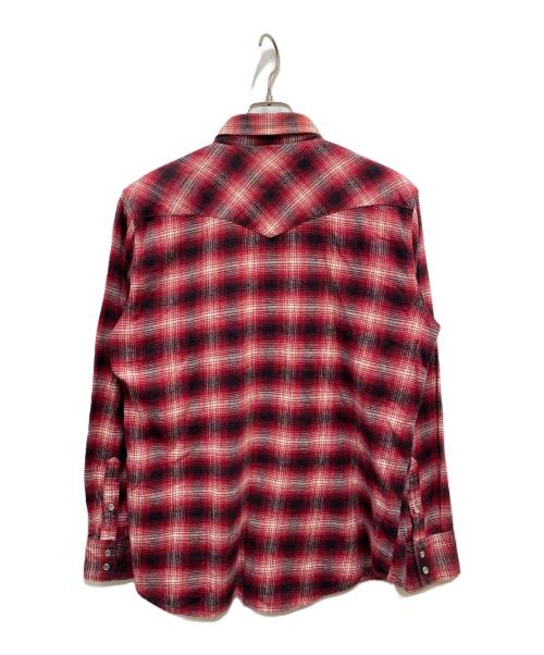 Sears（シアーズ）Sears (シアーズ) ウエスタンフランネルチェックシャツ レッド サイズ:15 1/2の古着・服飾アイテム