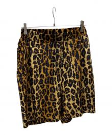 WACKO MARIA（ワコマリア）の古着「レオパード柄ベロアハーフパンツ」｜イエロー