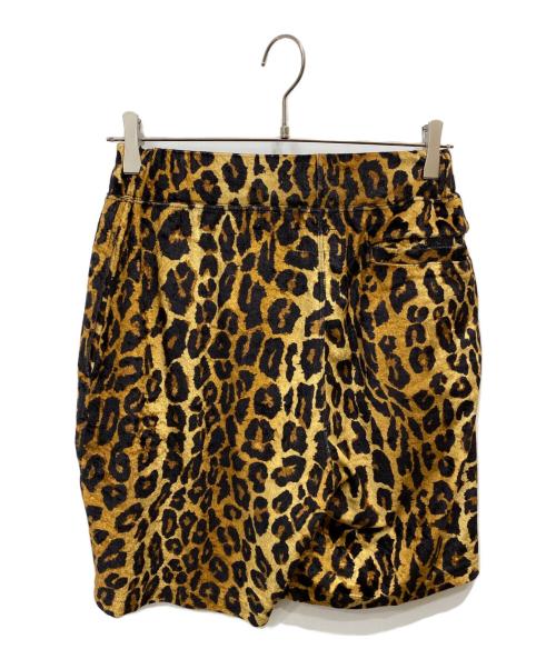 WACKO MARIA（ワコマリア）WACKO MARIA (ワコマリア) レオパード柄ベロアハーフパンツ イエロー サイズ:Sの古着・服飾アイテム